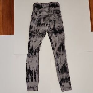 Lululemon Fast And Free HR Tight II 25" In Game Day Dark Chrome Black Multi Sz 2